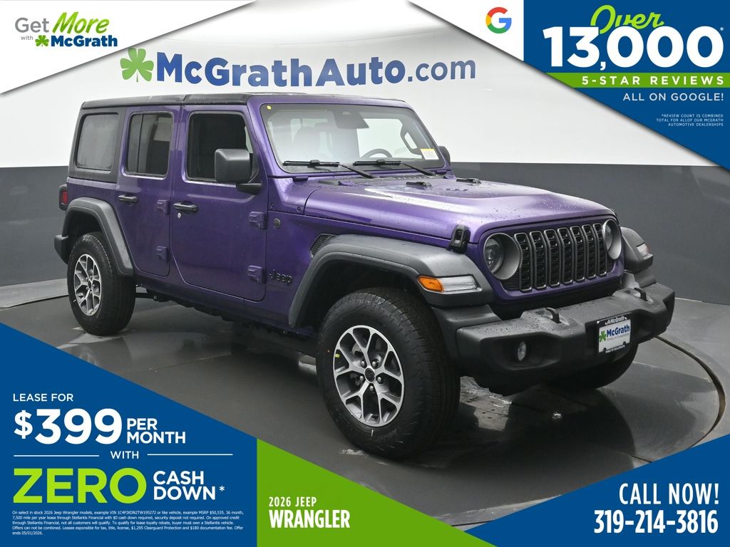 Reign 2026 Jeep Wrangler Sport S 4-Door 4WD SUV / Crossover Four-Wheel Drive 8-Speed Automatic
