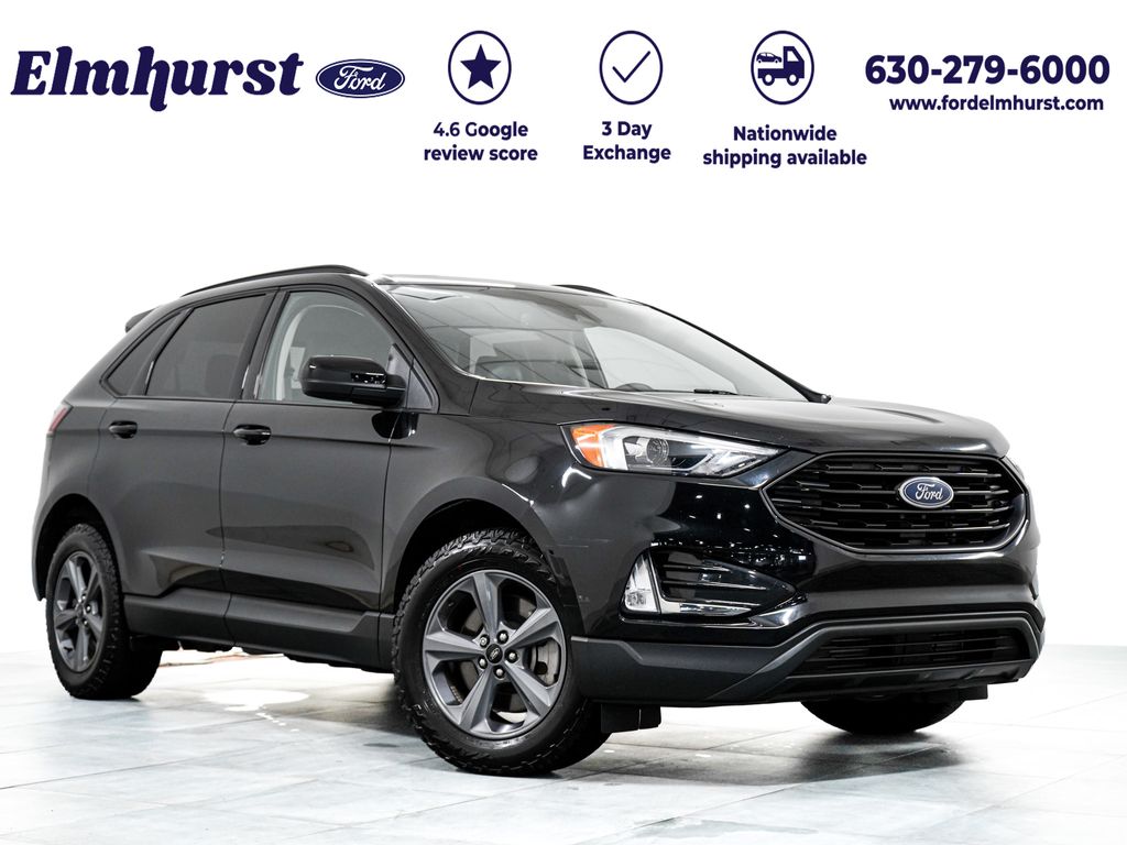 Black Metallic 2023 Ford Edge SUV / Crossover All-Wheel Drive 8-Speed Automatic