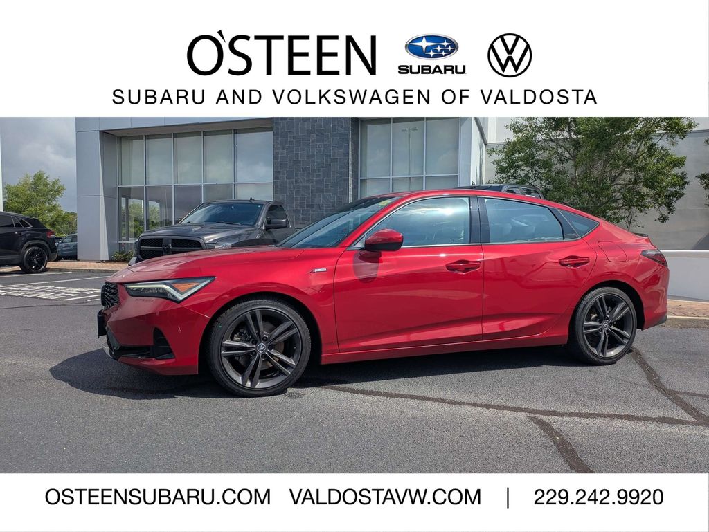 Red 2025 Acura Integra Sedan Front-Wheel Drive Continuously Variable Transmission