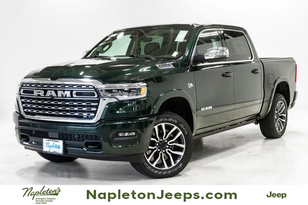 Serrano Green Metallic 2026 RAM 1500 Limited Crew Cab 4WD Pickup Truck Four-Wheel Drive 8-Speed Automatic