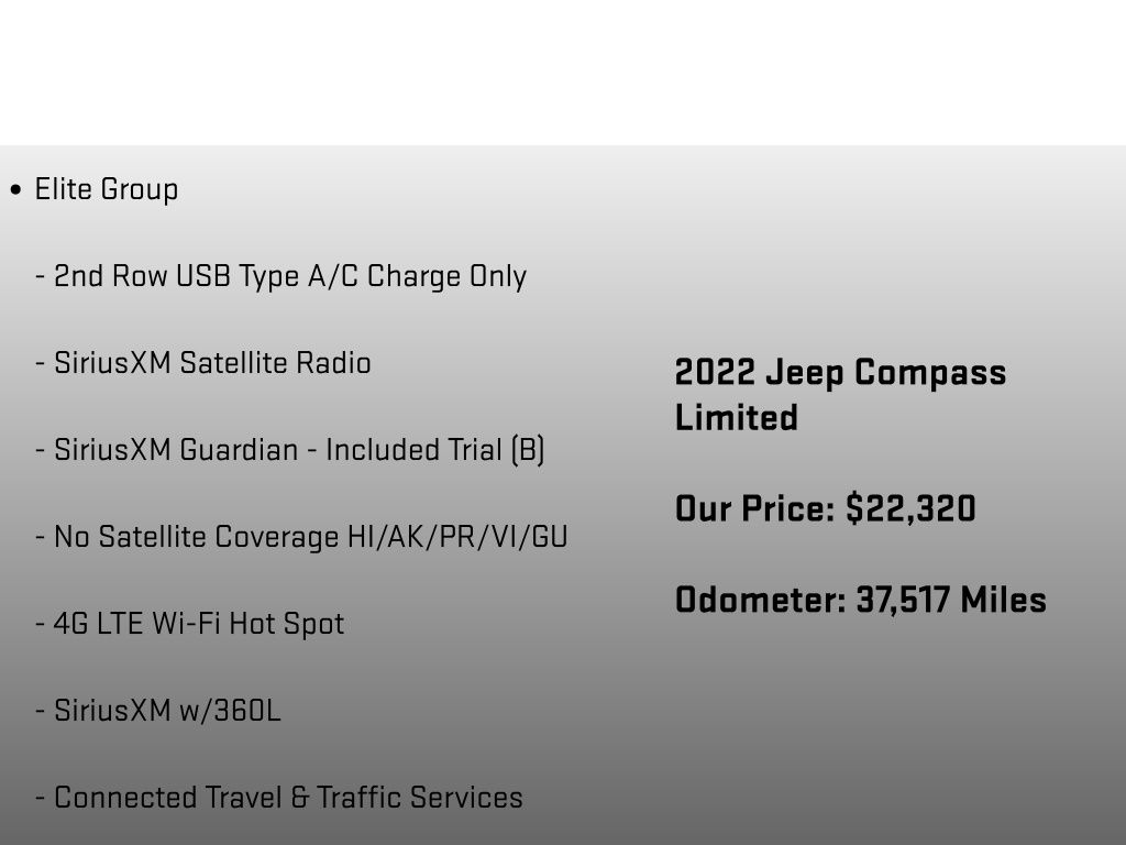2022 Jeep Compass Limited Gray at Carlisle Cadillac Buick GMC