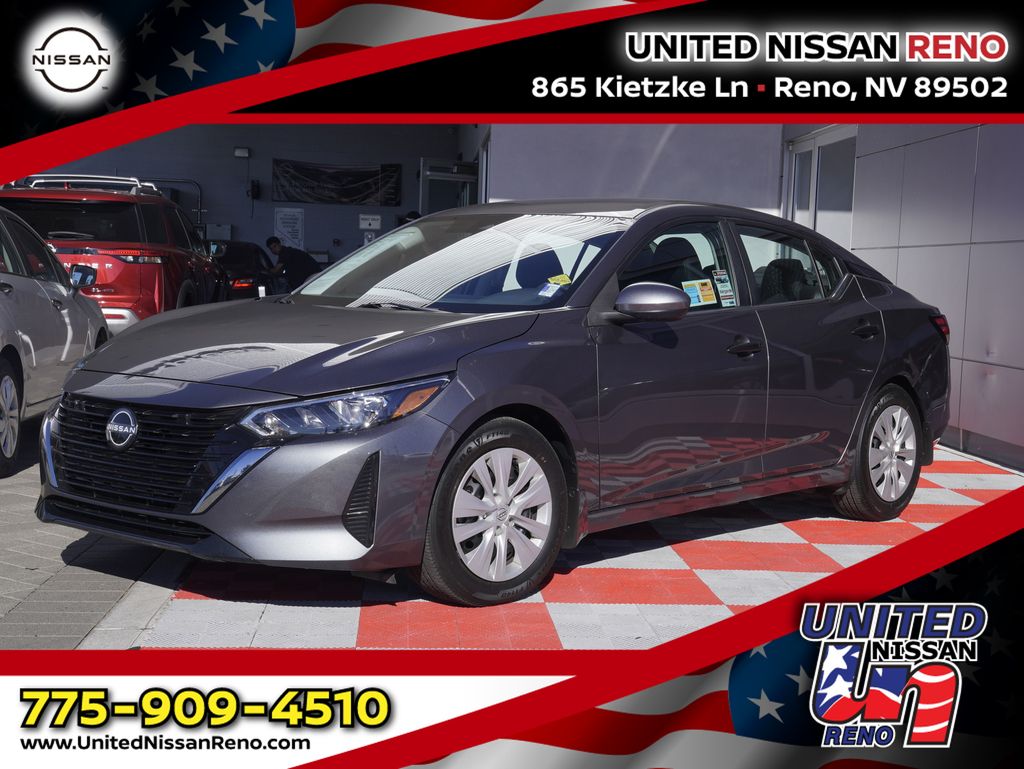 Gray (Gun Metallic) 2025 Nissan Sentra Sedan Front-Wheel Drive Continuously Variable Transmission