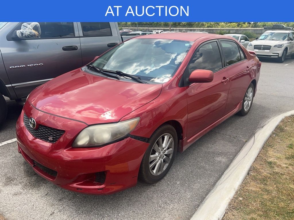 Red 2009 Toyota Corolla S Sedan Front-Wheel Drive 5-Speed Manual