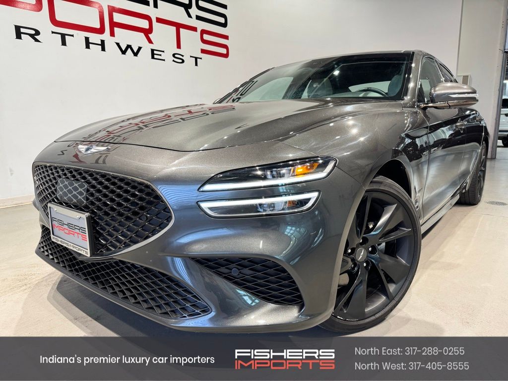 Makalu Gray 2023 Genesis G70 2.0T RWD Sedan Rear-Wheel Drive 8-Speed Automatic