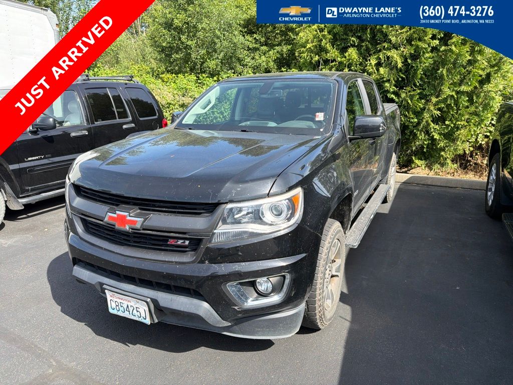 Black 2017 Chevrolet Colorado Pickup Truck Four-Wheel Drive 8-Speed Automatic