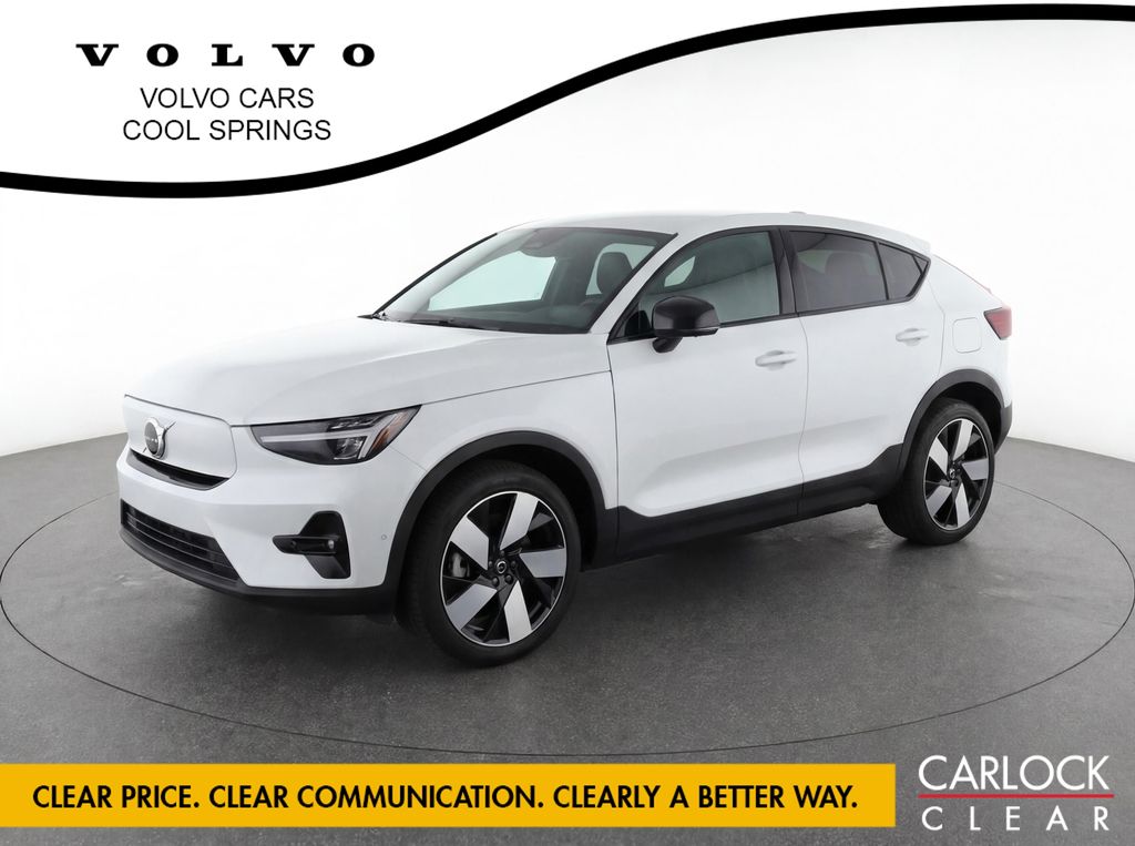 Crystal White 2023 Volvo C40 Recharge Twin Ultimate eAWD SUV / Crossover All-Wheel Drive 1-Speed Automatic