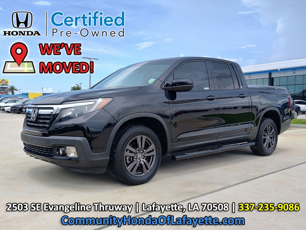 Black 2019 Honda Ridgeline Pickup Truck All-Wheel Drive 6-Speed Automatic