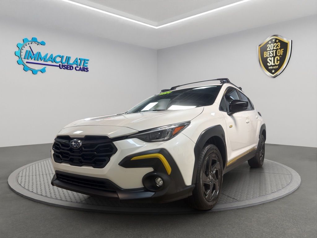 Crystal White Pearl 2024 Subaru Crosstrek SUV / Crossover All-Wheel Drive Continuously Variable Transmission
