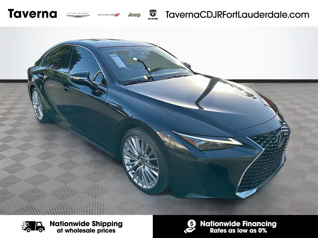 Black (Caviar) 2023 Lexus IS 300 RWD Sedan Rear-Wheel Drive 8-Speed Automatic