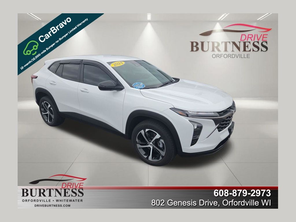 Summit White 2024 Chevrolet Trax RS with 1RS FWD SUV / Crossover Front-Wheel Drive 6-Speed Automatic