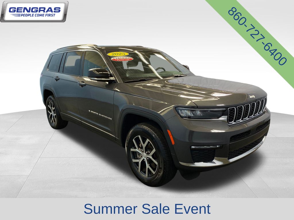 Baltic Gray Metallic Clearcoat 2025 Jeep Grand Cherokee L Limited 4WD SUV / Crossover Four-Wheel Drive 8-Speed Automatic