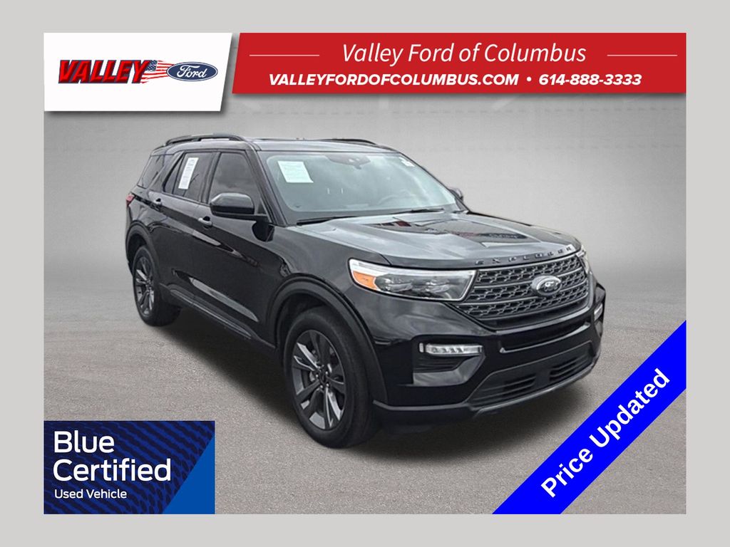 Black Metallic 2023 Ford Explorer SUV / Crossover All-Wheel Drive Automatic