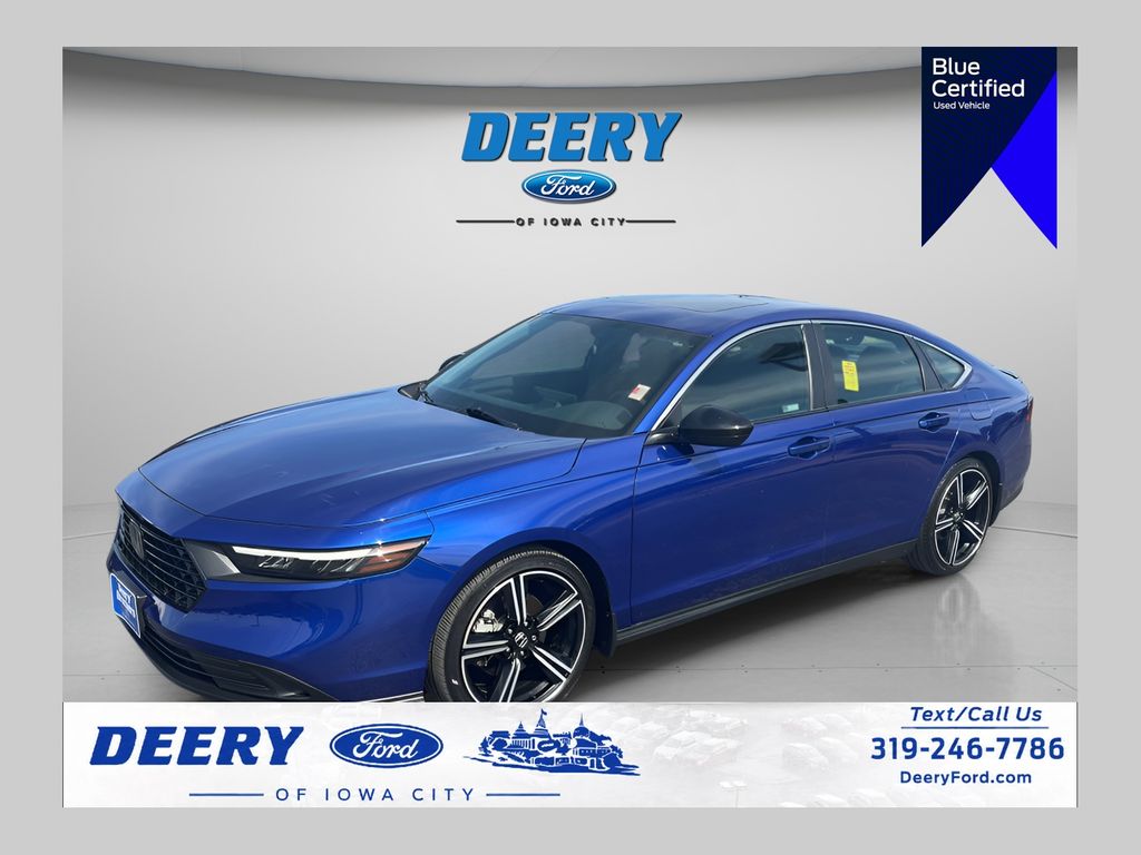Still Night Pearl 2023 Honda Accord Hybrid Sedan Front-Wheel Drive Continuously Variable Transmission