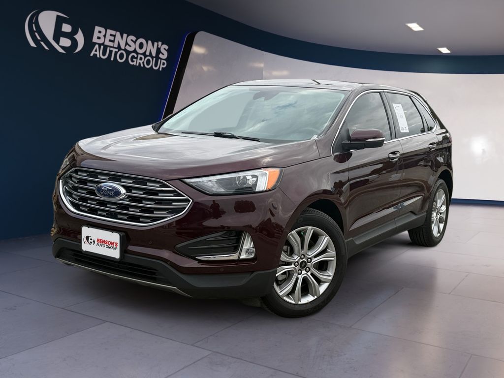 Red (Burgundy) 2024 Ford Edge Titanium AWD SUV / Crossover All-Wheel Drive 8-Speed Automatic