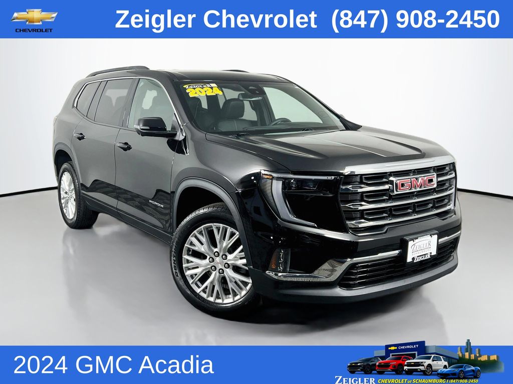 Black (Ebony Twilight Metallic) 2024 GMC Acadia SUV / Crossover Four-Wheel Drive 8-Speed Automatic