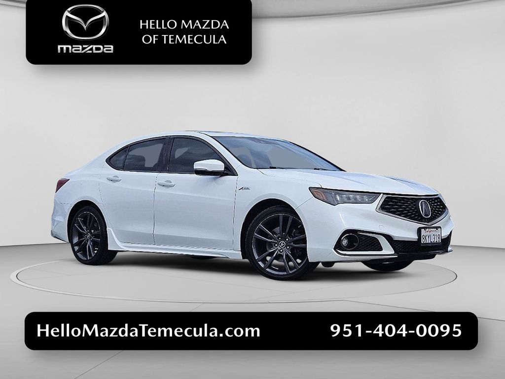 Platinum White Pearl 2019 Acura TLX Sedan 9-Speed Automatic