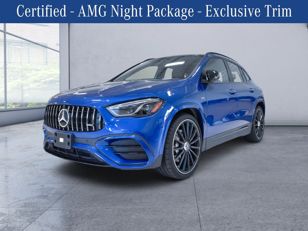 Starling Blue Metallic 2024 Mercedes-Benz GLA AMG 35 4MATIC SUV / Crossover All-Wheel Drive 8-Speed Automatic