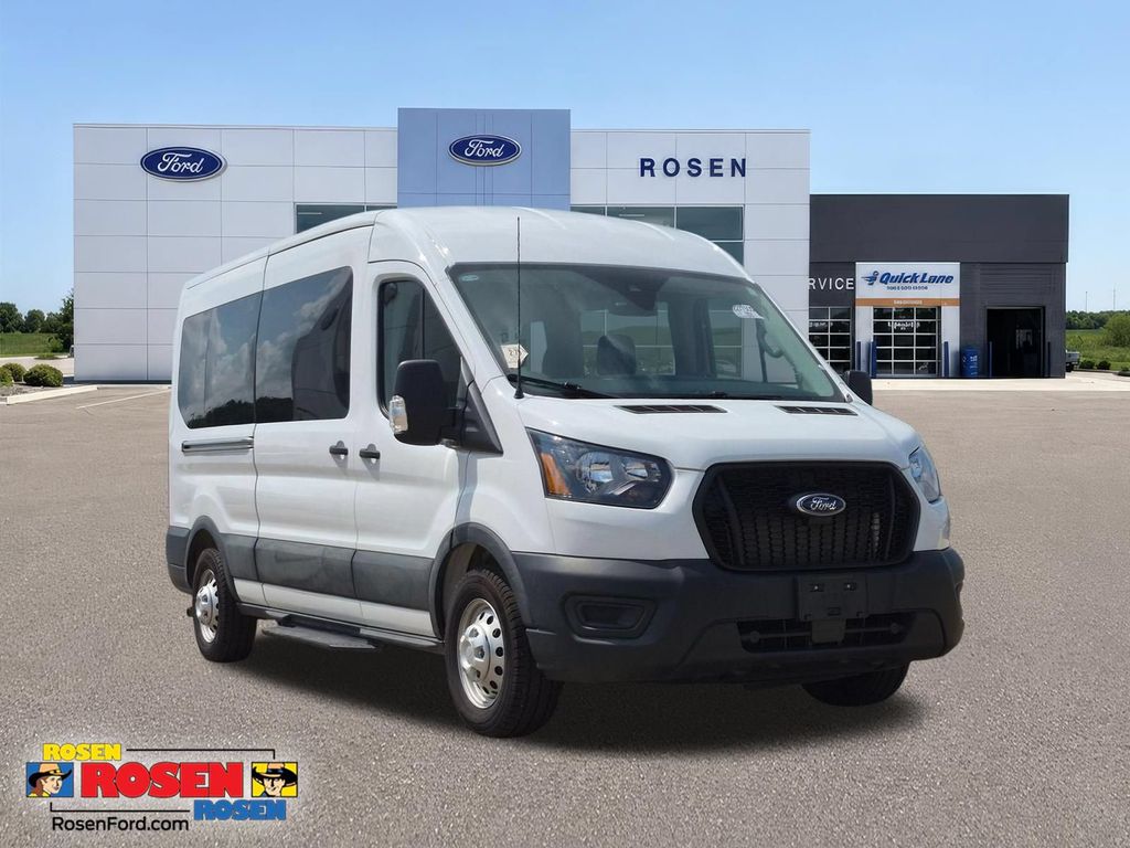 Oxford White 2025 Ford Transit Passenger Van All-Wheel Drive