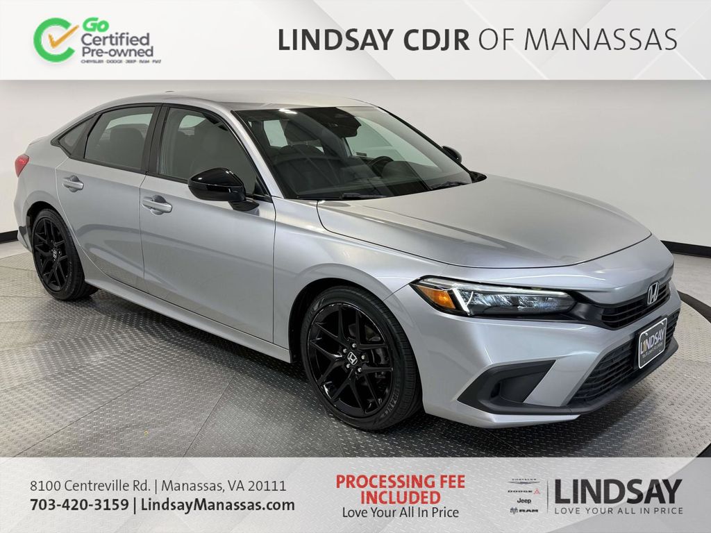 Morning Mist Metallic 2024 Honda Civic Sedan Front-Wheel Drive Continuously Variable Transmission