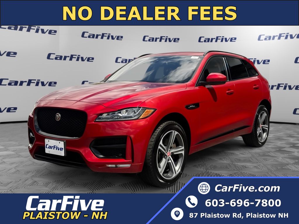 Red 2018 Jaguar F-PACE 35t R-Sport AWD SUV / Crossover All-Wheel Drive 8-Speed Automatic