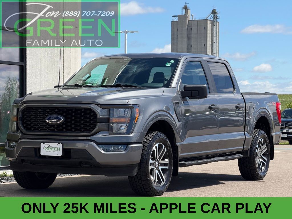 Gray 2023 Ford F-150 Pickup Truck Four-Wheel Drive Automatic