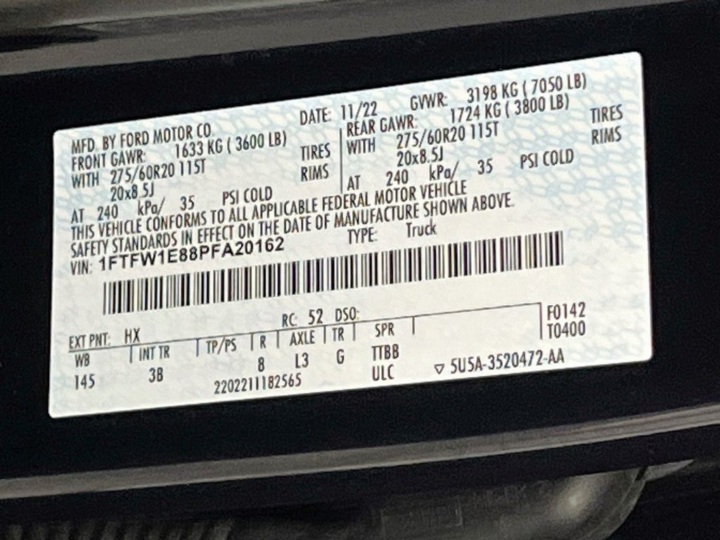 Used 2023 Blue Metallic Ford Platinum image 34