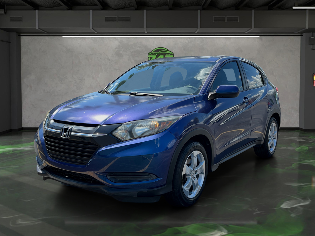 Blue 2016 Honda HR-V LX SUV / Crossover Front-Wheel Drive Continuously Variable Transmission