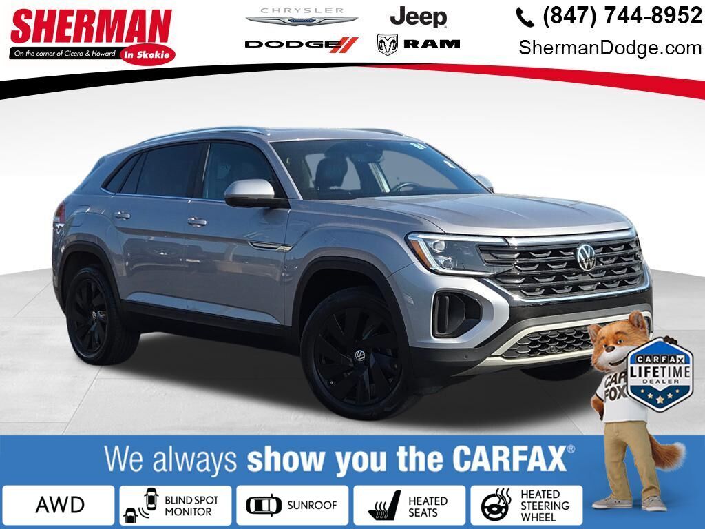 Silver Mist Metallic 2024 Volkswagen Atlas Cross Sport SUV / Crossover All-Wheel Drive 8-Speed Automatic