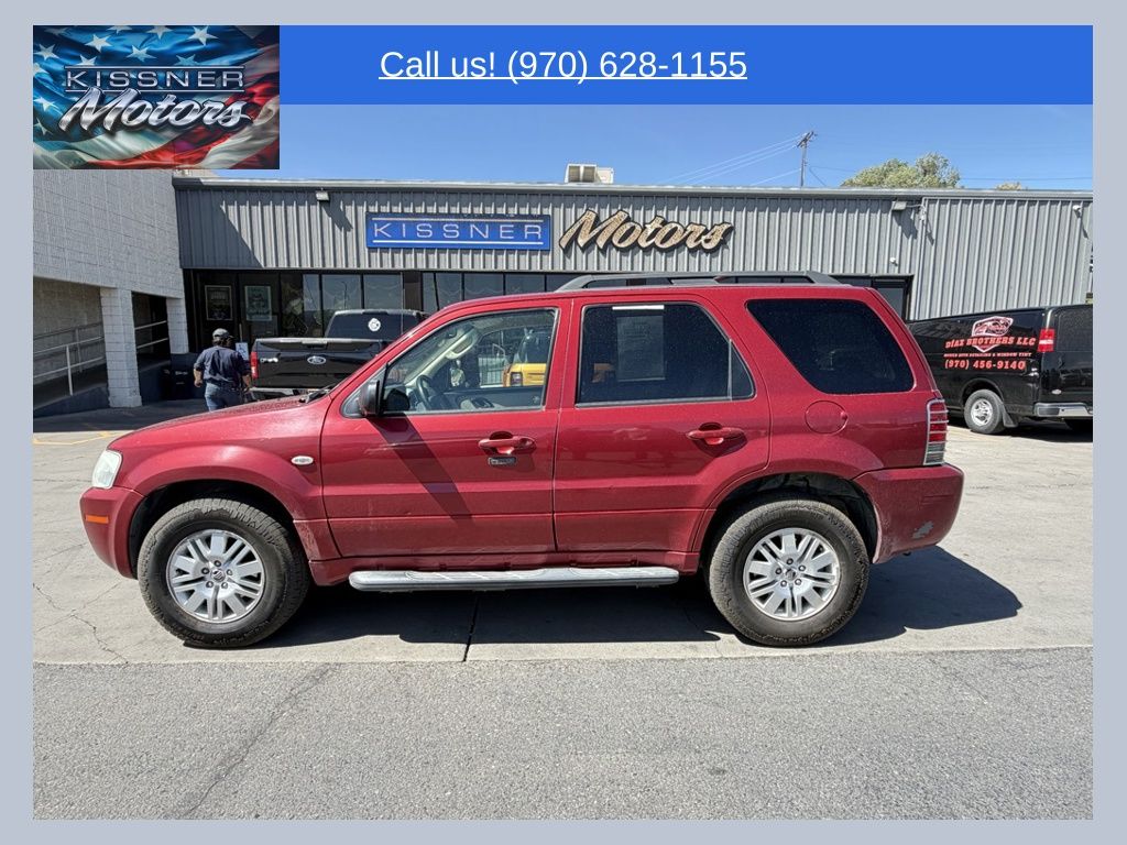 Red 2005 Mercury Mariner 4WD SUV / Crossover All-Wheel Drive 4-Speed Automatic Overdrive