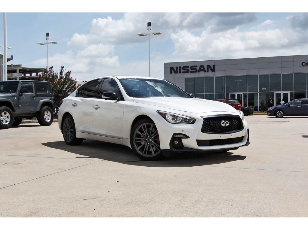 2024 INFINITI Q50 Red Sport 400 White at AutoSavvy Houston Southwest
