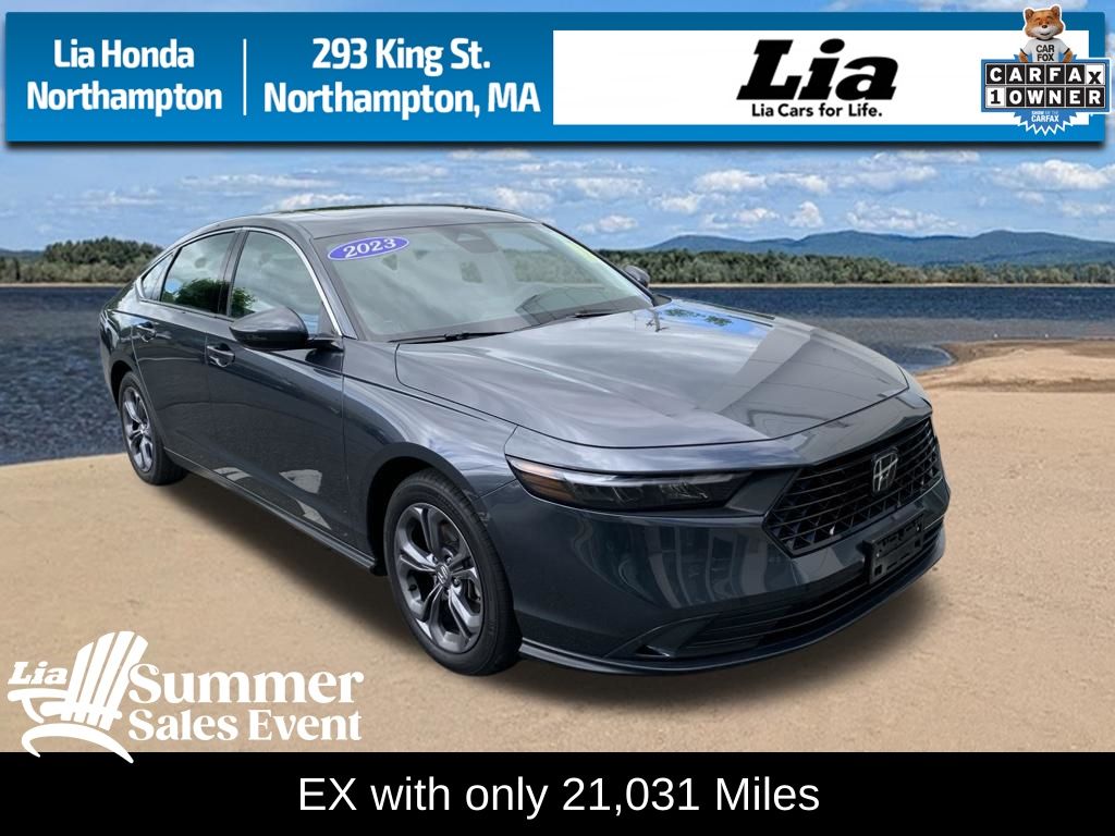 Meteorite Gray Metallic 2023 Honda Accord Sedan Front-Wheel Drive Continuously Variable Transmission