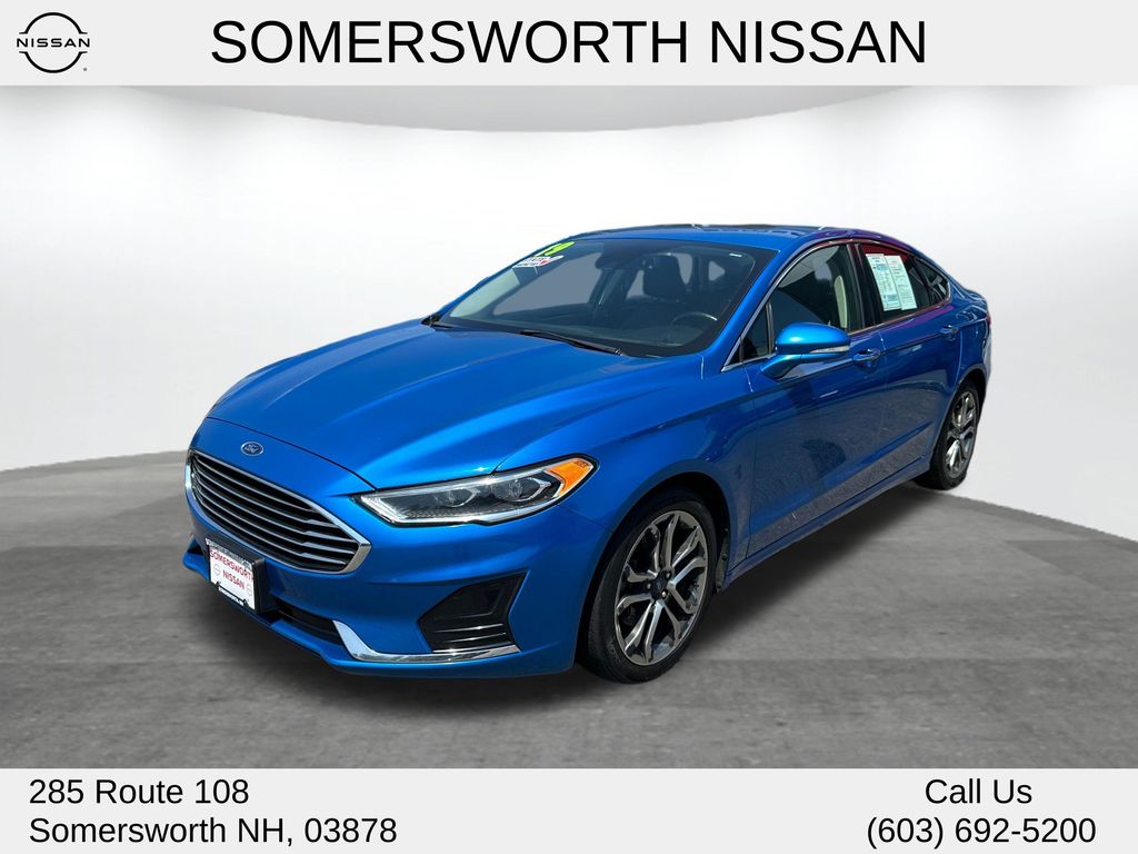 Blue Metallic 2019 Ford Fusion Sedan Front-Wheel Drive 6-Speed Automatic