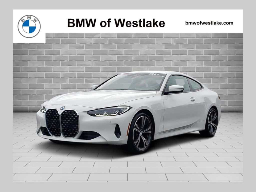 Alpine White 2022 BMW 4 Series Coupe All-Wheel Drive 8-Speed Automatic