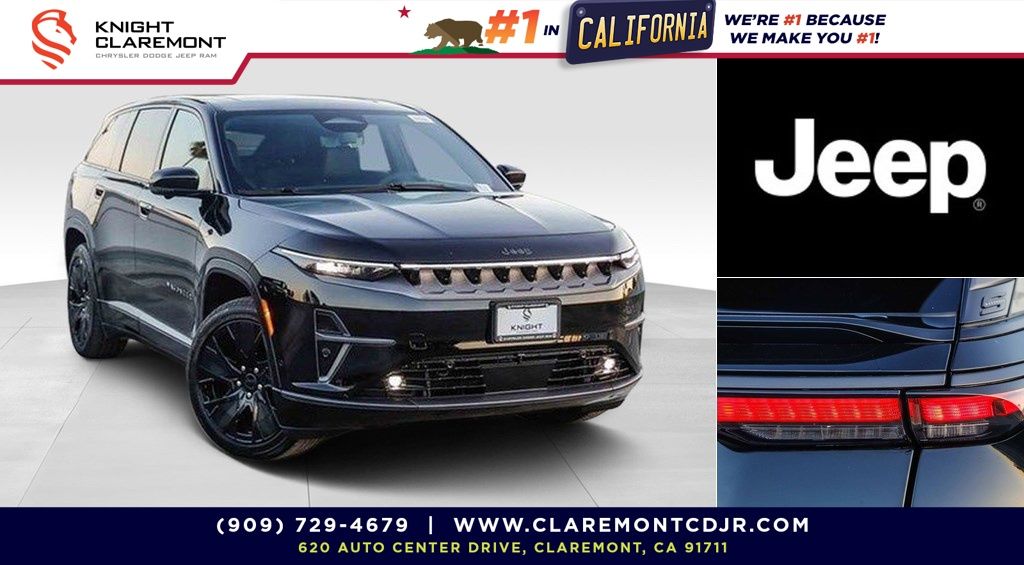 Diamond Black Crystal Pearlcoat 2025 Jeep Wagoneer S Launch Edition 4WD SUV / Crossover Four-Wheel Drive 1-Speed Automatic