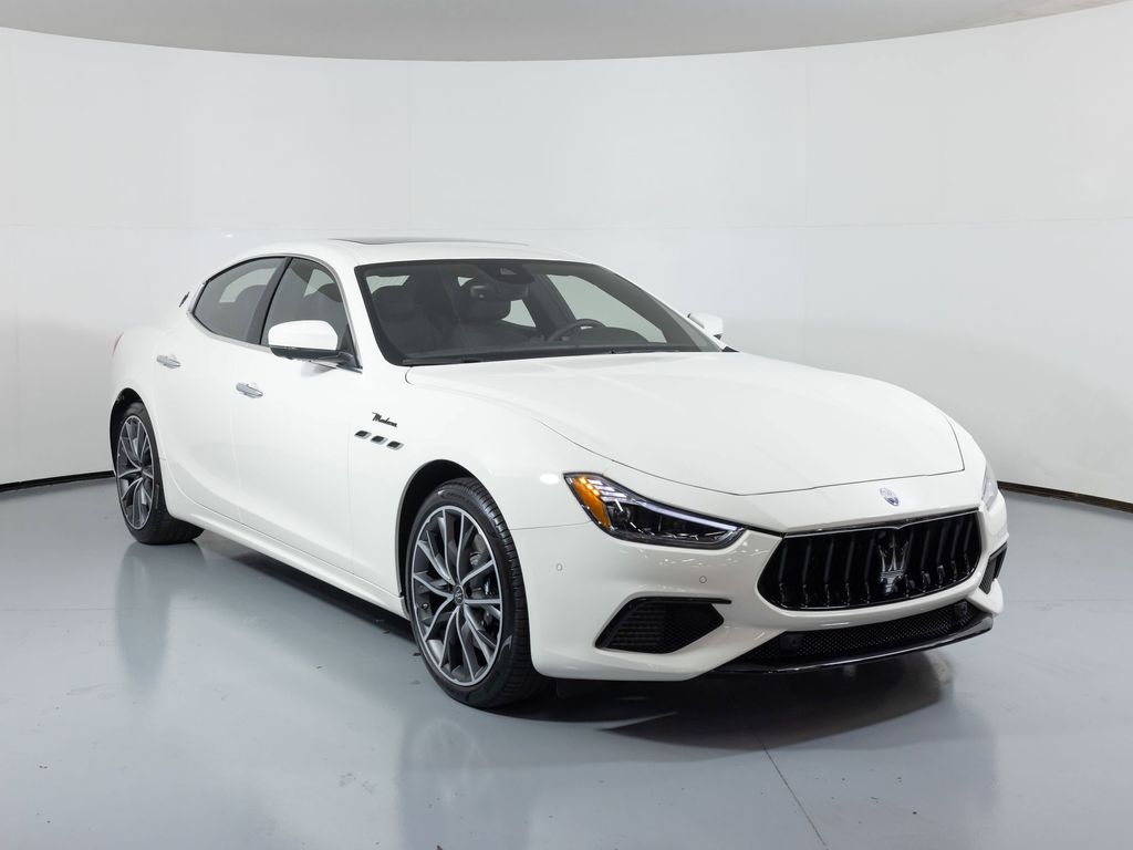 White 2023 Maserati Ghibli Modena RWD Sedan Rear-Wheel Drive 8-Speed Automatic