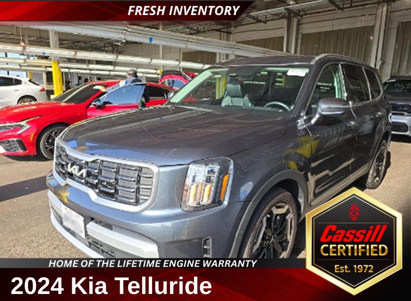 Gravity Gray 2024 Kia Telluride SUV / Crossover Front-Wheel Drive 8-Speed Automatic