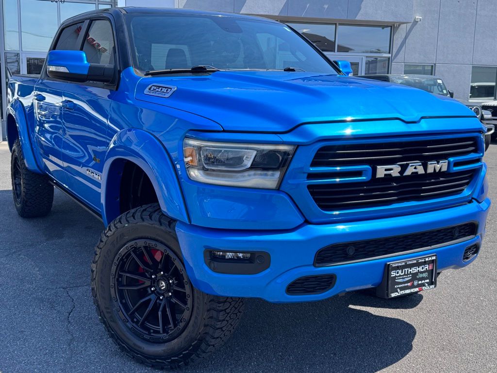 Hydro Blue Pearlcoat 2021 RAM 1500 Big Horn Crew Cab 4WD Pickup Truck Four-Wheel Drive 8-Speed Automatic