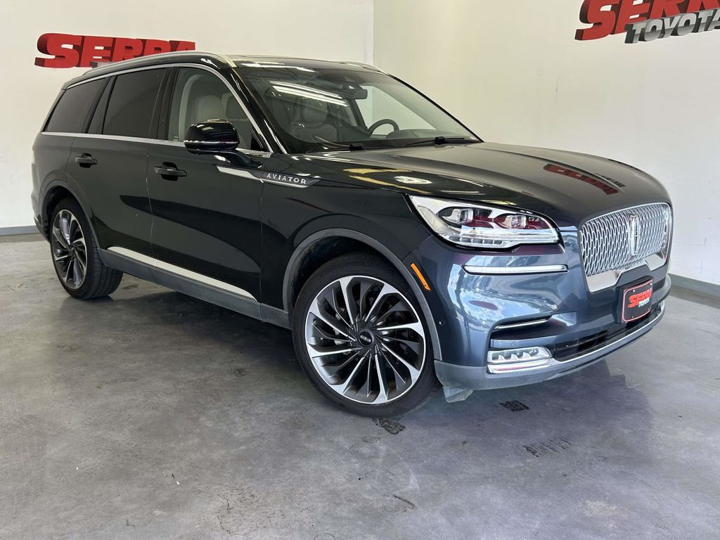 Flight Blue Metallic Clearcoat 2022 Lincoln Aviator Reserve AWD SUV / Crossover All-Wheel Drive Automatic