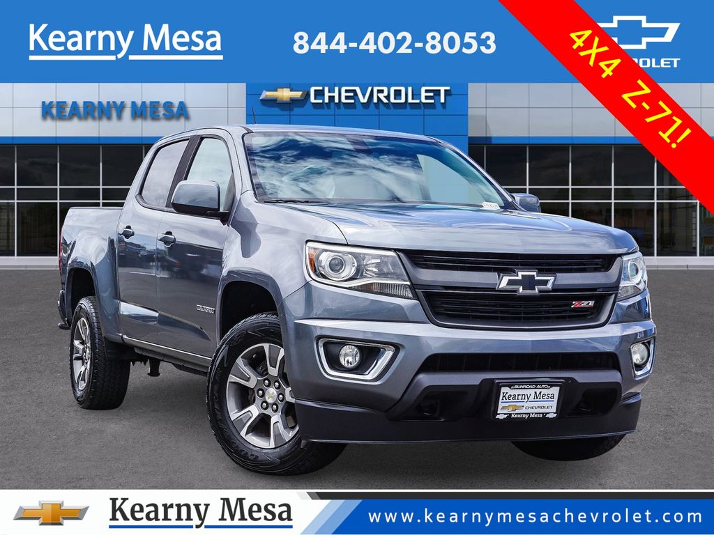 Gray (Satin Steel Metallic) 2020 Chevrolet Colorado Pickup Truck Four-Wheel Drive 8-Speed Automatic