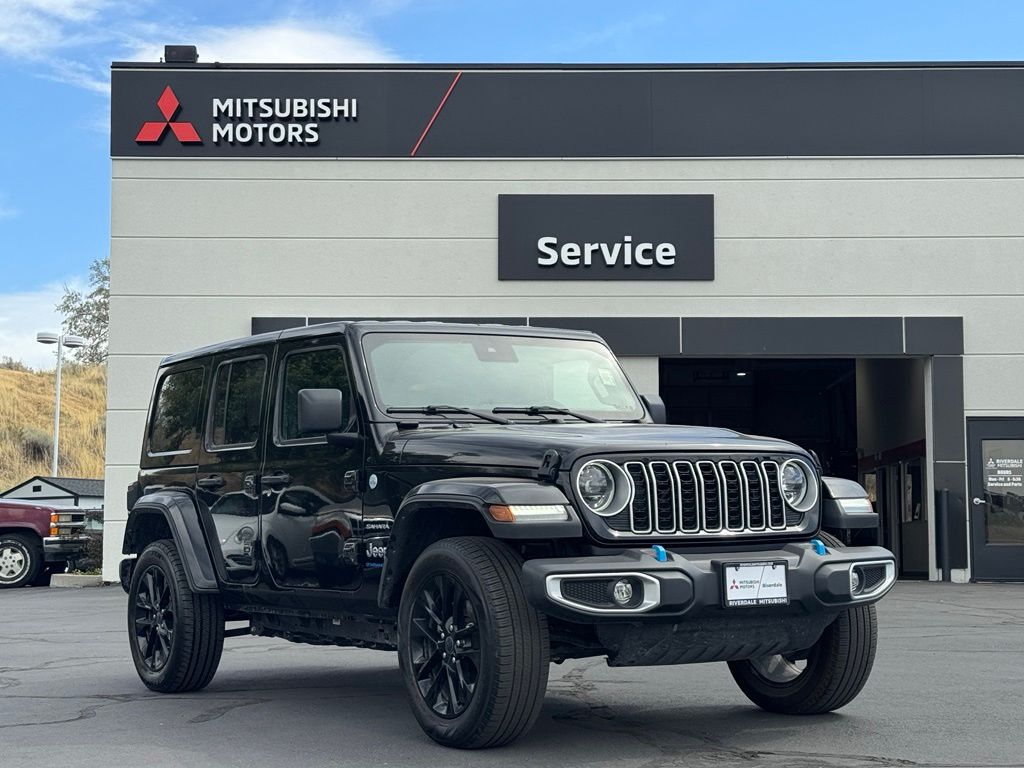 Black Clearcoat 2024 Jeep Wrangler 4xe SUV / Crossover Four-Wheel Drive 8-Speed Automatic