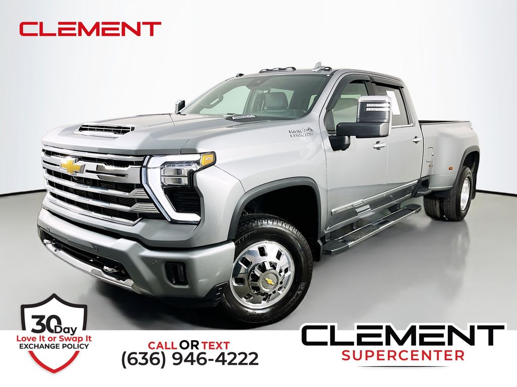 Sterling Gray Metallic 2025 Chevrolet Silverado 3500HD High Country Crew Cab LB DRW 4WD Pickup Truck Four-Wheel Drive Automatic