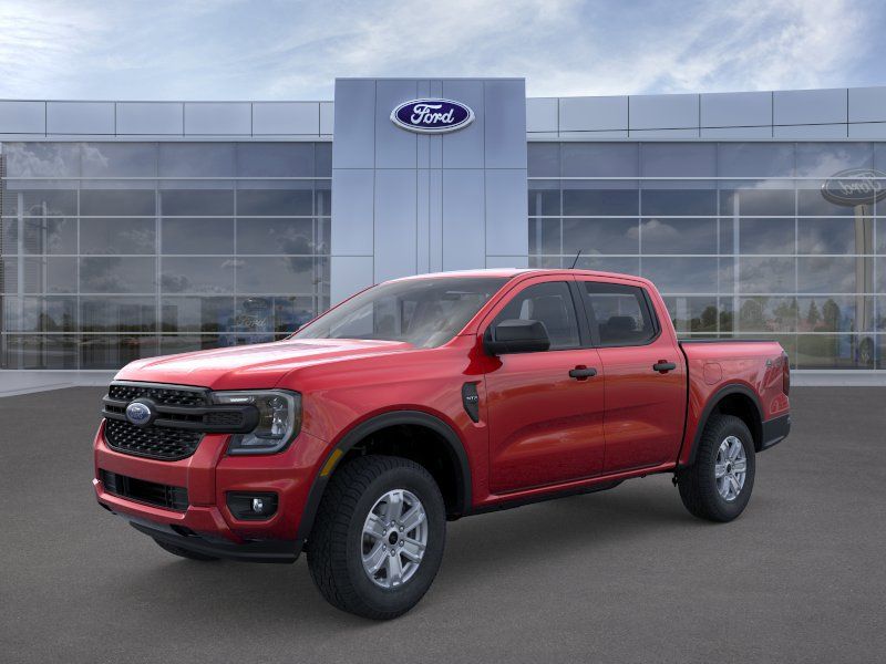 Ruby Red Metallic Tinted Clearcoat 2026 Ford Ranger XL SuperCrew 4WD Pickup Truck Four-Wheel Drive Automatic