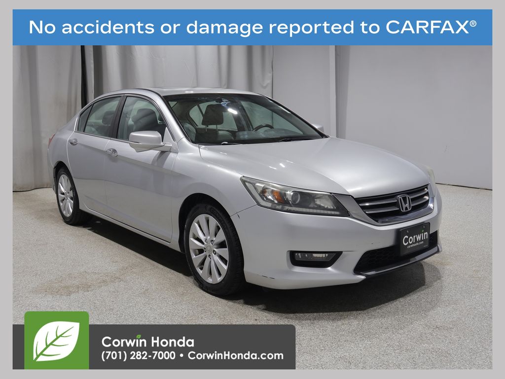 Alabaster Silver Metallic 2014 Honda Accord Sedan Front-Wheel Drive Continuously Variable Transmission