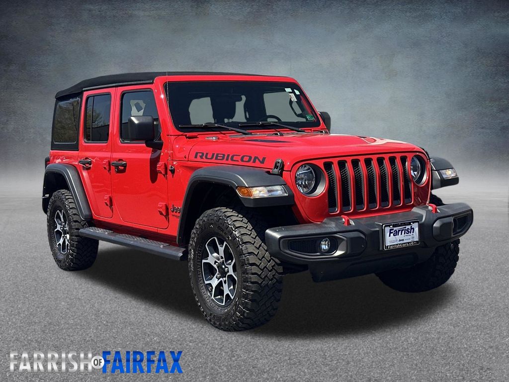 Firecracker Red Clearcoat 2021 Jeep Wrangler Unlimited Rubicon 4WD SUV / Crossover Four-Wheel Drive 8-Speed Automatic