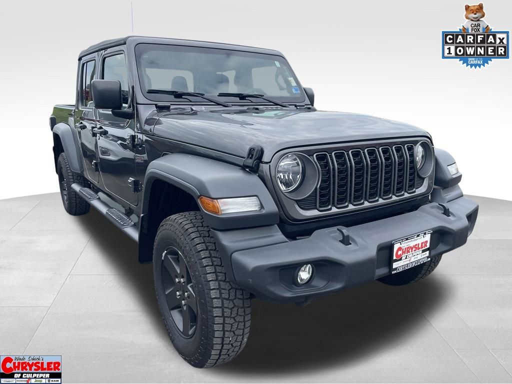 Gray (Granite Crystal Metallic Clearcoat) 2021 Jeep Gladiator Pickup Truck Four-Wheel Drive 6-Speed Manual