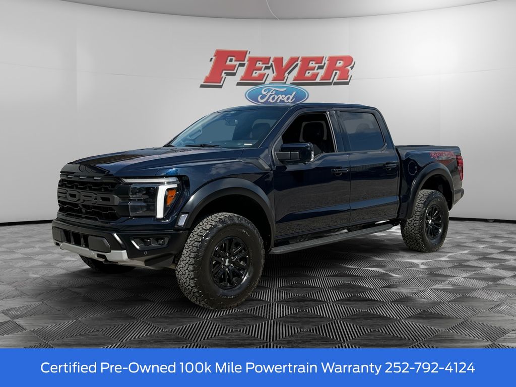 Blue Metallic 2025 Ford F-150 Pickup Truck Four-Wheel Drive Automatic