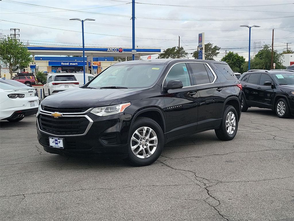 Mosaic Black Metallic 2021 Chevrolet Traverse LS FWD SUV / Crossover Front-Wheel Drive 9-Speed Automatic