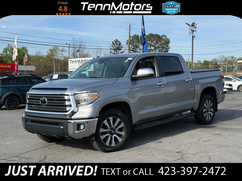 Silver Sky Metallic 2019 Toyota Tundra Limited CrewMax 5.7L 4WD Pickup Truck Four-Wheel Drive 6-Speed Automatic