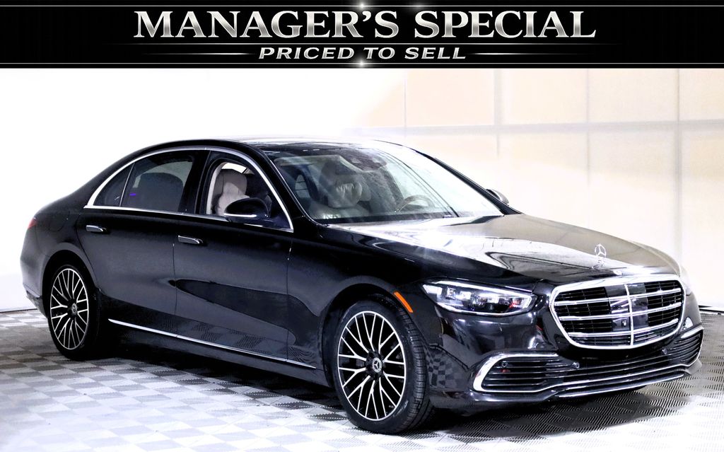 Obsidian Black Metallic 2022 Mercedes-Benz S-Class Sedan All-Wheel Drive 9-Speed Automatic
