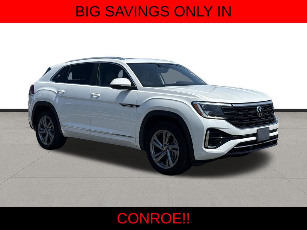 2024 Volkswagen Atlas Cross Sport 2.0T SEL R-Line White at DeMontrond Gulf Freeway